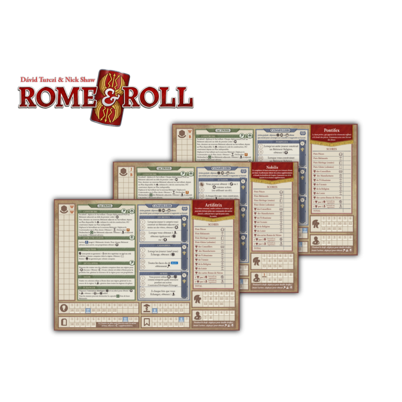 Extension Rome & Roll - Personnages