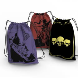 Pagan - Tokens Sorcière / Chasseur en bois + sacs - Extension