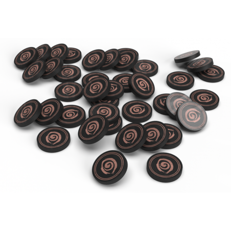 Pagan - Tokens influence en bois + sac - Extension