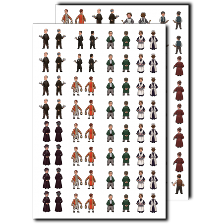 Obsession - Stickers boite de base + ext. upstairs et downstairs