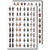 Obsession - Stickers boite de base + ext. upstairs et downstairs